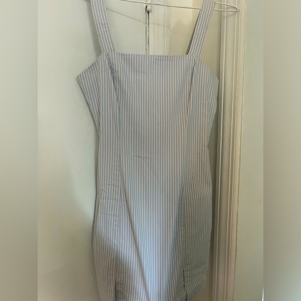 Mini pinstriped dress